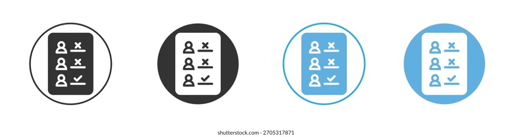 Attend icon. Graphic icon design template