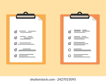 Attendance board with attendance checklist. Survey, survey, board, task list.