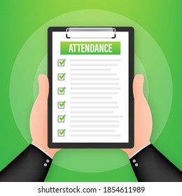 66 Attendance sheet icon Images, Stock Photos & Vectors | Shutterstock