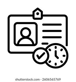 Attendance Icon Element for Design