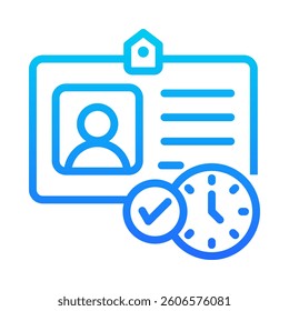 Attendance Icon Element for Design