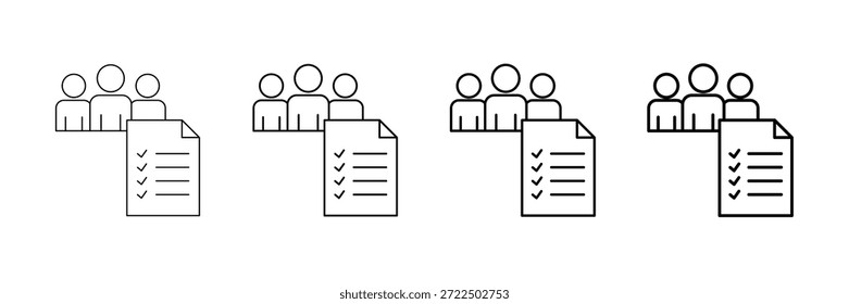 Vector De Iconos De Asistencia En Diferentes Estilos De Línea De Trazo