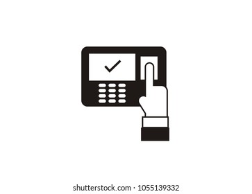 Attendance Machine Simple Icon