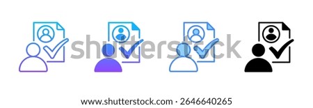 Attendance Multi Style Icon Set