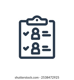 Attendance on Learning Management System Vector Icon
