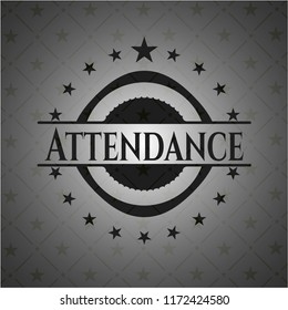 Attendance retro style black emblem