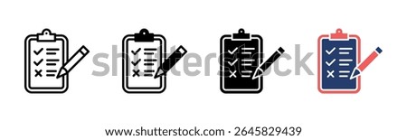 Attendant List icon sheet multiple style collection