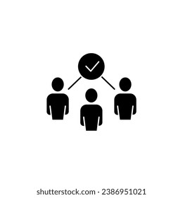 attendees concept line icon. Simple element illustration. attendees  concept outline symbol design.