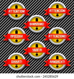 Attention! 3D badge