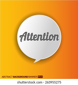 attention 3d icon Speech bubbles.