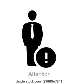 Attention and alert icon concept