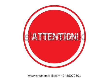 attention alert rubber stamp illustration