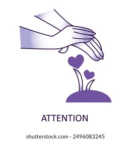 Attention, Awareness, Focus, Alert, Caution, Importance, Careful, Notice, Vigilance, Attention Icon.