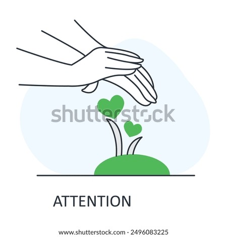 Attention, Awareness, Focus, Alert, Caution, Importance, Careful, Notice, Vigilance, Attention Icon.