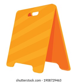 Icono de barrera de atención. Dibujo del icono del vector de la barrera de atención para el diseño web aislado en fondo blanco