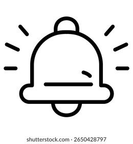 Attention Bell Ringing Icon logo