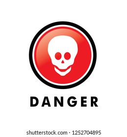 attention button icon vector illustration