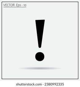 Attention caution sign icon. Exclamation mark. 