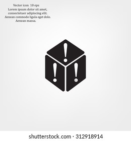 Attention caution sign icon. Exclamation mark.