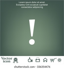 Attention caution sign icon. Exclamation mark. 