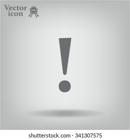 Attention caution sign icon. Exclamation mark. 