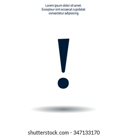 Attention caution sign icon. Exclamation mark. 