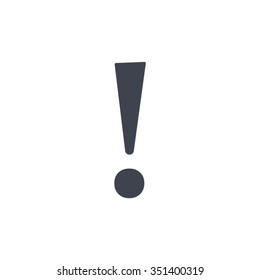 Attention caution sign icon. Exclamation mark. 