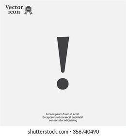 Attention caution sign icon. Exclamation mark. 