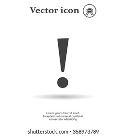 Attention caution sign icon. Exclamation mark. 