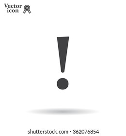 Attention caution sign icon. Exclamation mark. 