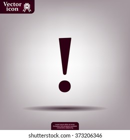 Attention caution sign icon. Exclamation mark. 
