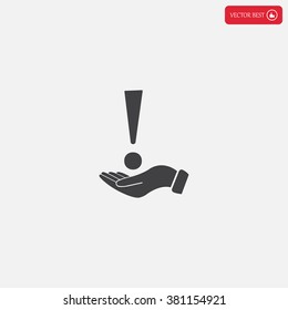 Attention caution sign icon. Exclamation mark. 