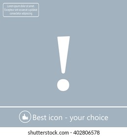 Attention caution sign icon. Exclamation mark. 