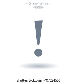 Attention caution sign icon. Exclamation mark. 