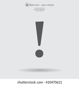 Attention caution sign icon. Exclamation mark. 