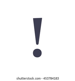Attention caution sign icon. Exclamation mark. 