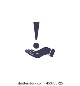 Attention caution sign icon. Exclamation mark. 