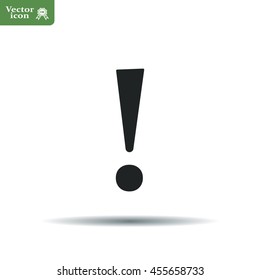 Attention caution sign icon. Exclamation mark. 