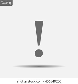 Attention caution sign icon. Exclamation mark. 