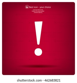Attention caution sign icon. Exclamation mark. 