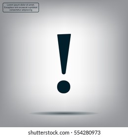 Attention caution sign icon. Exclamation mark. 