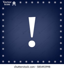 Attention caution sign icon. Exclamation mark. 