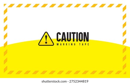 Attention CAUTION Warning template vector illustration