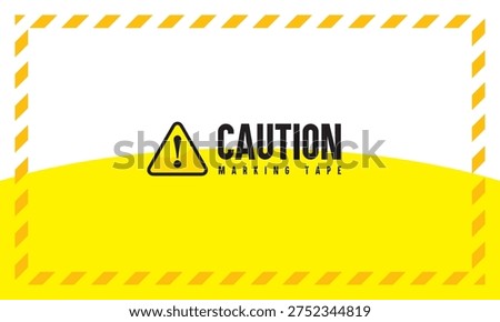 Attention CAUTION Warning template vector illustration