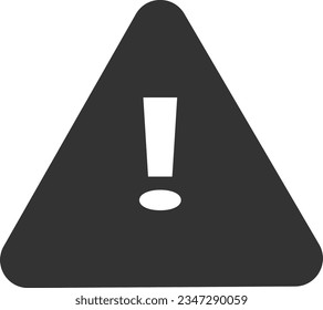 Attention danger Logo. Warning icon. The attention icon. Danger symbol. Flat Vector illustration - Vector