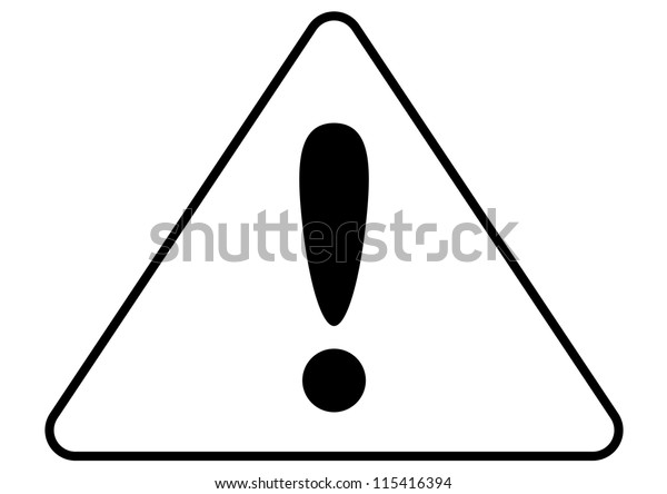 Attention Danger Sign Stock Vector (Royalty Free) 115416394