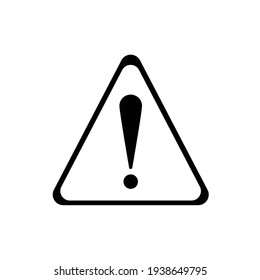 Attention dangerous black element. Warning sign. Pictogram for web page, mobile app, promo. UI UX GUI design element