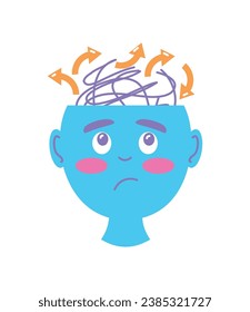 attention deficit hyperactivity disorder awareness illustration