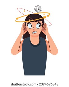 attention deficit hyperactivity disorder brain illustration