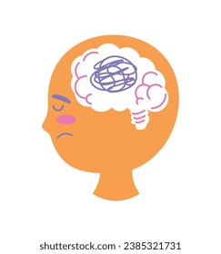 attention deficit hyperactivity disorder disease illustration